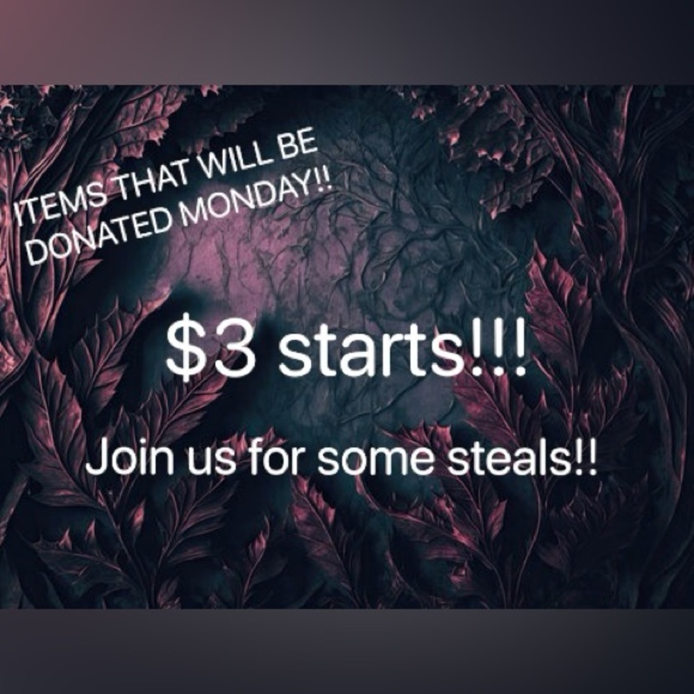 LIVE SHOW!! $3 STARTS!